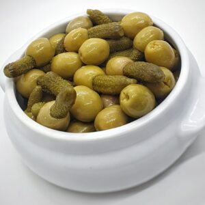 ACEITUNAS AL ENELDO Y MOSTAZA BOCADITOS DE PEPINILLOS