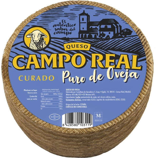 QUESO CAMPOREAL OVEJA CURADO 400gr