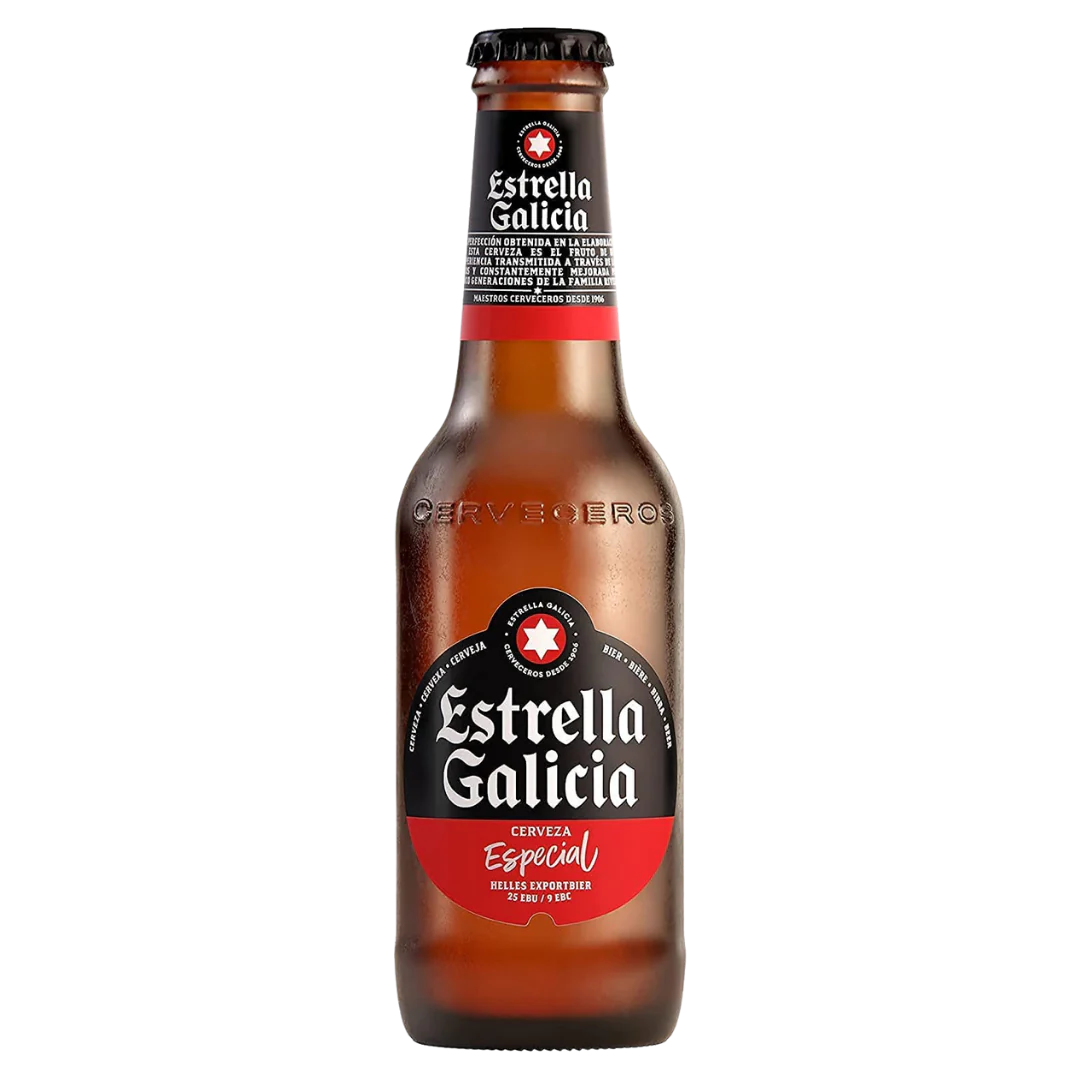 CERVEZA ESTRELLA GALICIA 330 ML. PACK 24 UNIDADES.