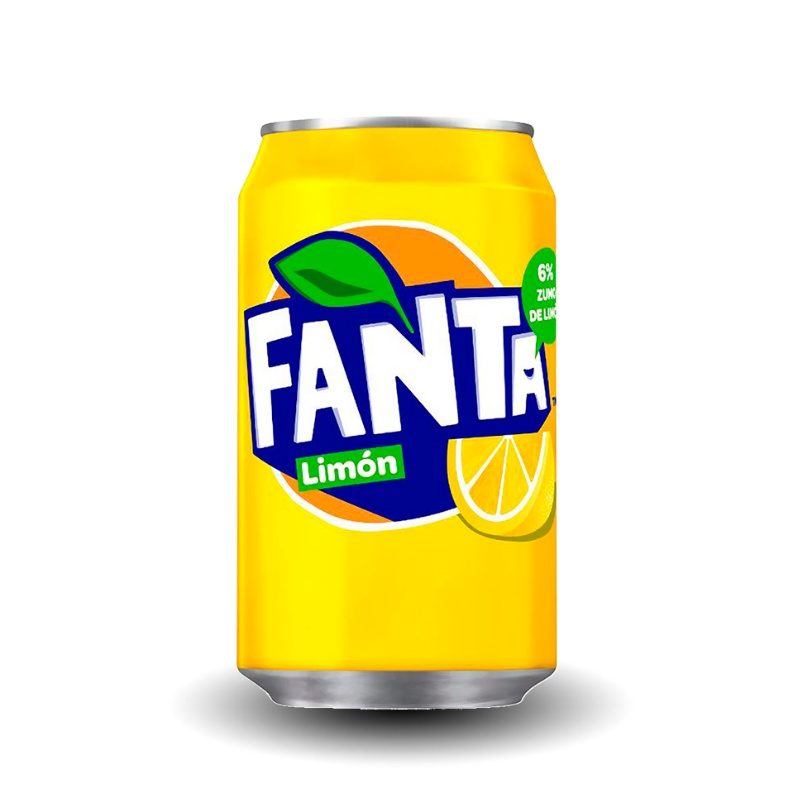 FANTA LIMÓN 330 ML. 24 UNIDADES.