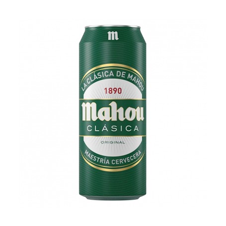 CERVEZA MAHOU CLASICA 500 ML. PACK 24 UNIDADES.