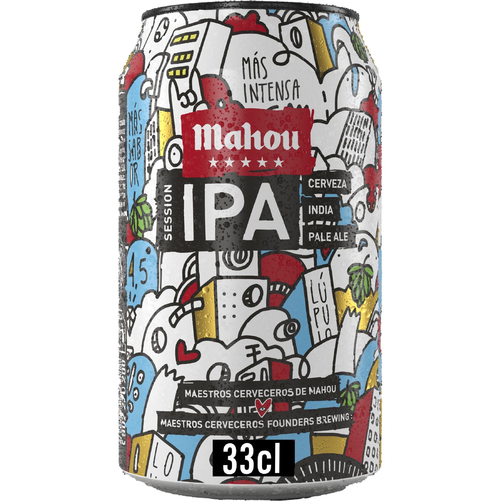 Cerveza Mahou 5* IPA Pack lata 24x33cl.