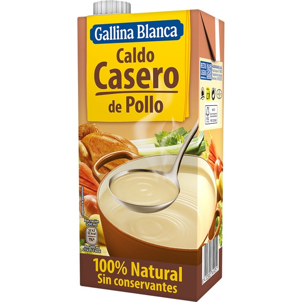 Caldo de Pollo casero Gallina Blanca 1L