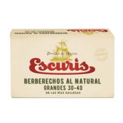 ESCURIS Berberechos al natural de las Rías Gallegas 30-40 piezas