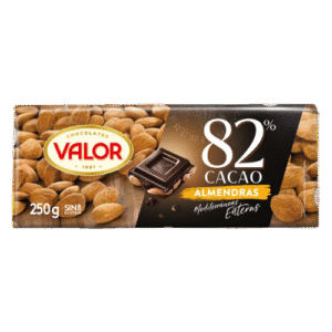 CHOCOLATE VALOR 82% ALMENDRAS 250 GRS