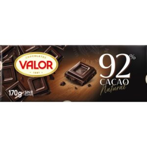 CHOCOLATE VALOR NEGRO 92% 170 GRS
