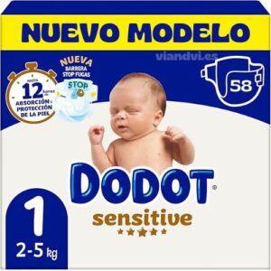 PAÑAL DODOT SENSITIVE 58 UNID TALLA 1