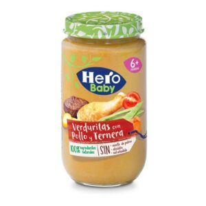PAPILLA HERO BABY POLLO, TERNERA Y VERDURAS 235 GRS