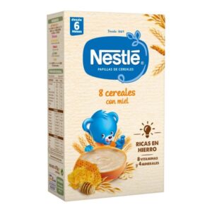 PAPILLA NESTLE 8 CEREALES CON MIEL 475 GRS