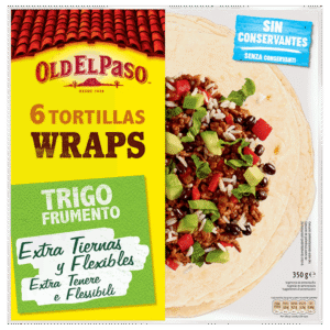 TORTITAS OLD EL PASO WRAPS 376 GRS