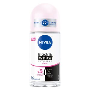 DESODORANTE NIVEA BLACK & WHITE CLEAR ROLON 50 ML