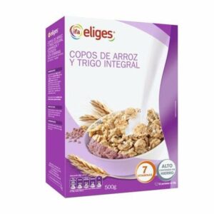 Copos de Arroz y trigo integral Eliges 500gr