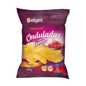 Patatas Onduladas Sabor Jamon Eliges 150g